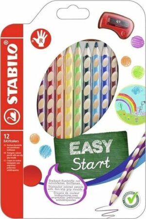 Estuche 12 lápices de colores Stabilo Easy Colors (diestros)